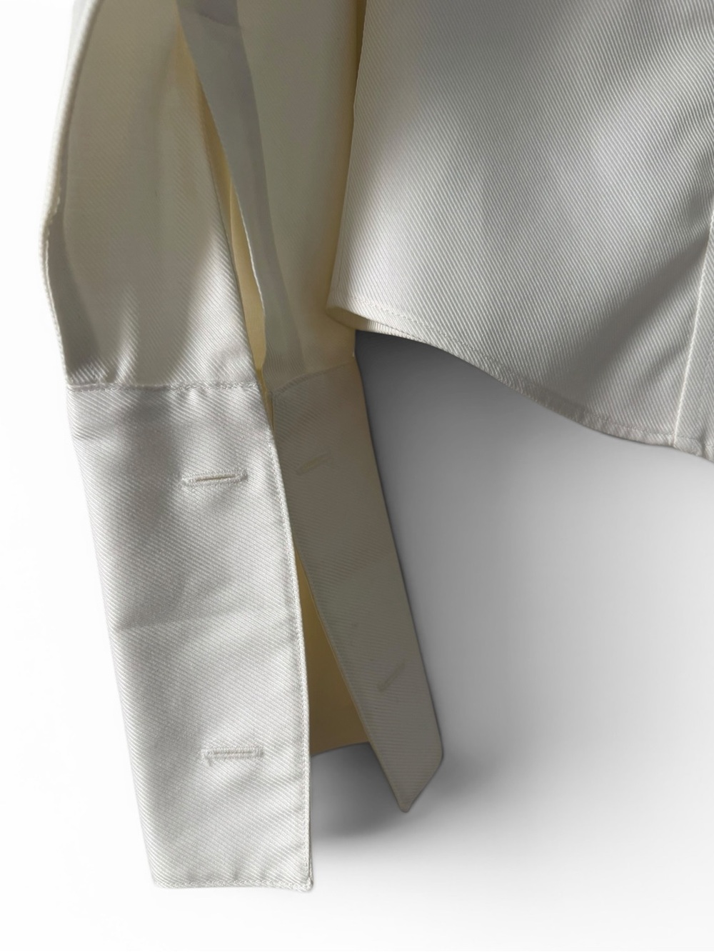 Brooks Brothers 1818 White Semi-Fitted Cotton Button Front Blouse Size 2 - Picture 5 of 6